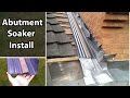 How to Join a Roof Install an Abutment Soaker / Secret Gutter