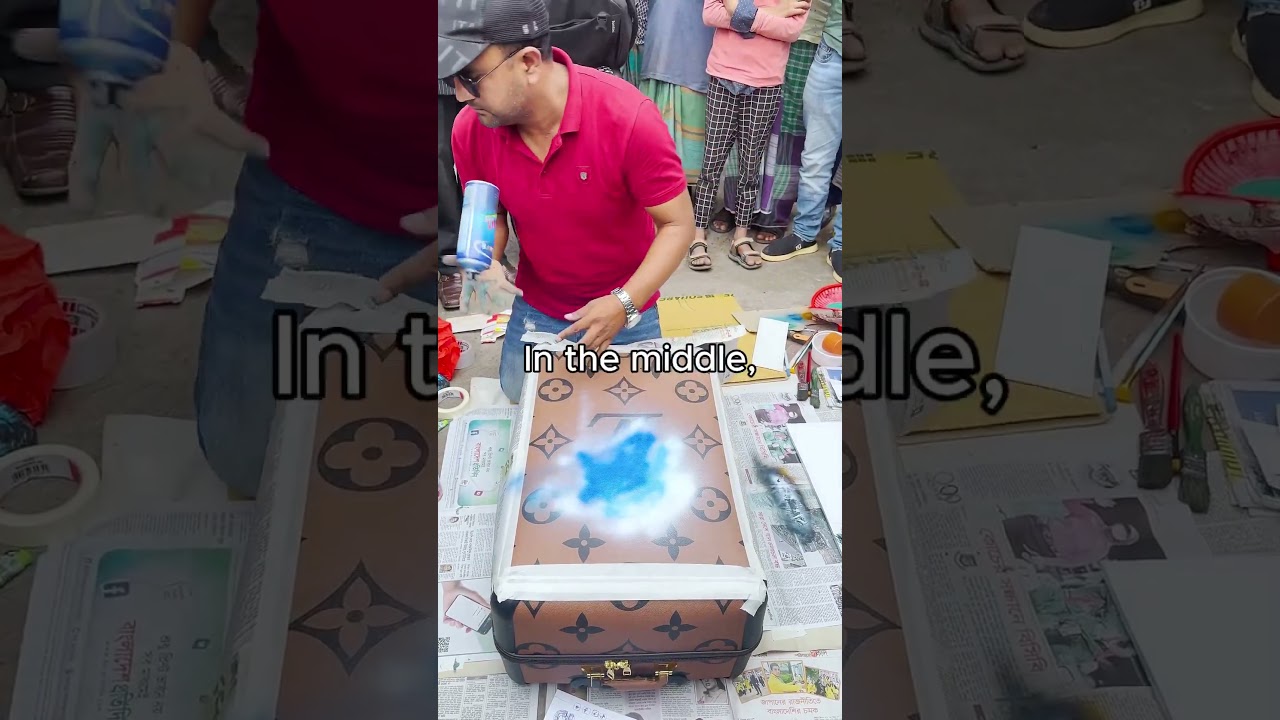 Talented Street Artist Paints $4000 Suitcase