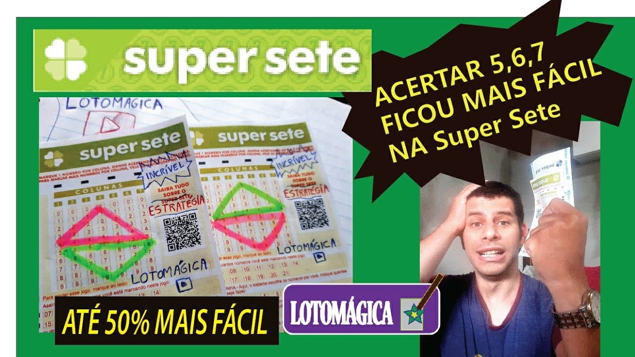 FICOU 50% mais Fácil Acertar 5,6 E 7 COLUNAS NA Super Sete. VEJA COMO