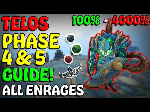 Telos Phase 4 & Phase 5 Guide! - ALL ENRAGES 100% - 4000% - (UP TO DATE) 2022