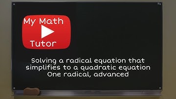 ALEKS | Solving a radical equation that simplifies to a quadratic equation: One radical, advanced