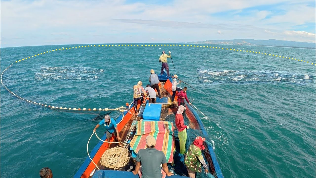 PUKAT CINCIN, Ternyata Begini Cara Nelayan Indonesia Menangkap Ikan Di Laut || KM.KURNIA LAUT