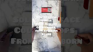How To Clean Coriansolid Surface Countertops. Stubborn Stains.