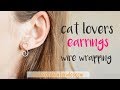 Diy how to make wire cat earrings