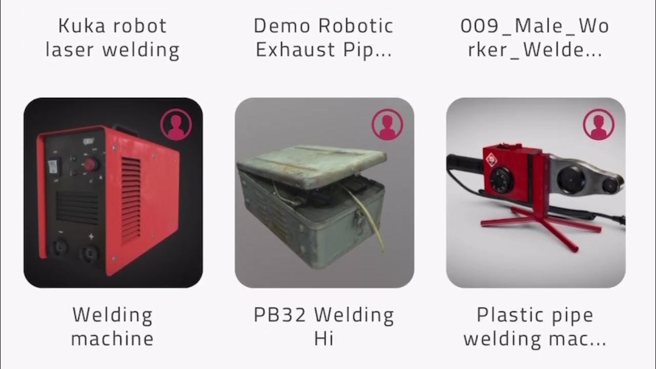 Welding Equipment Examples from EON's XR Asset available with the New