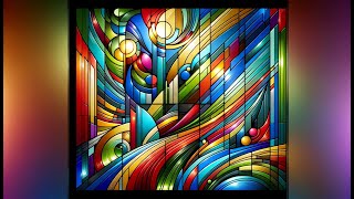 Stained Glass Meets Acrylic A Painting  #art #artist #artwork #learnart