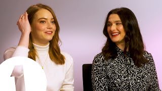 'It's a bit ropey!' Emma Stone nails the perfect English accent with Rachel Weisz in The Favourite.