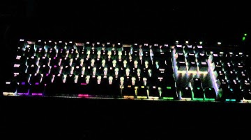 Corsair k70 RGB Audio Spectrograph test