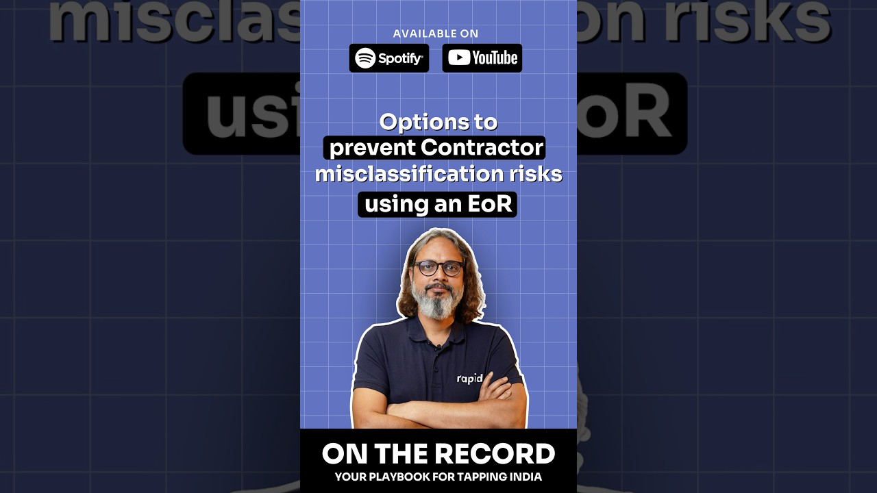 Origins to prevent Contractor misclassification risks using an EoR