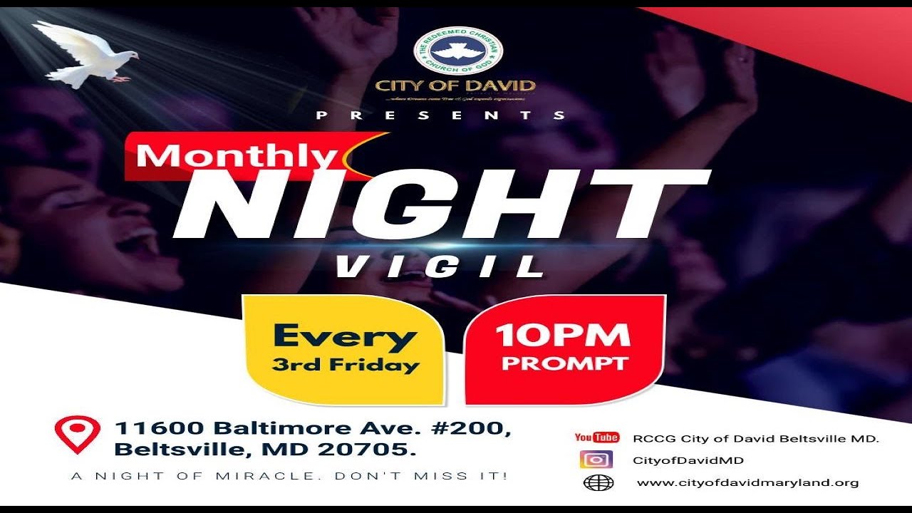 RCCG City of David April 21, 2023 Night Vigil YouTube