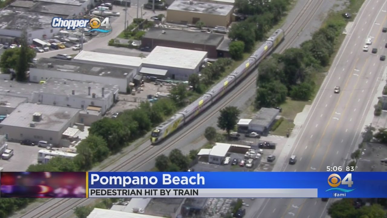 Pedestrian Struck, Killed By Train In Pompano Beach - YouTube