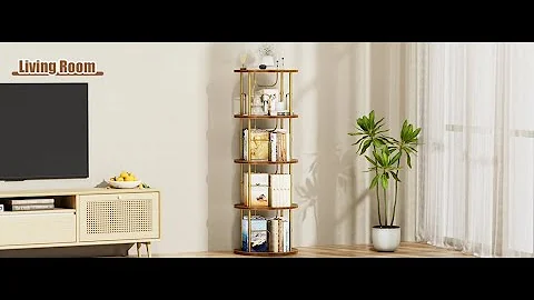 Flycity 360° Display 3-5 Tier Rotating Bookshelf - Assembly Instruction Video