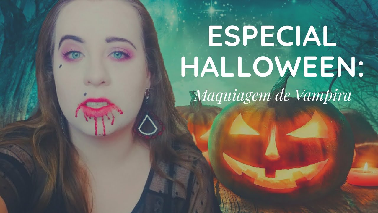 Especial Halloween #7 - Maquiagem de Vampira - YouTube