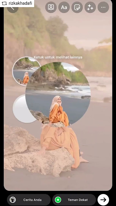 bikin story IG estetik