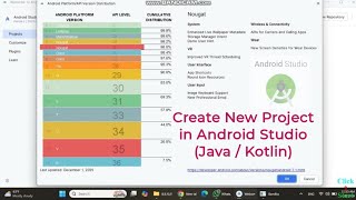 Create New Project in Android Studio (Java / Kotlin) Step-by-Step Guide #AndroidStudio #Androidapp