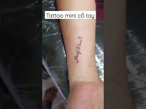 Video Hình xăm tên mini cổ tay dành cho nữ_Thực hiện Cậu Út... - youtube