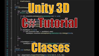 Unity 3D - C# Tutorial Part1 - Classes