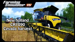 Farming Simulator 15- New holland CR1090 cevada harvest screenshot 5