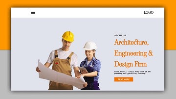 How to create a Simple Construction landing page using html and css Only |  #video 1