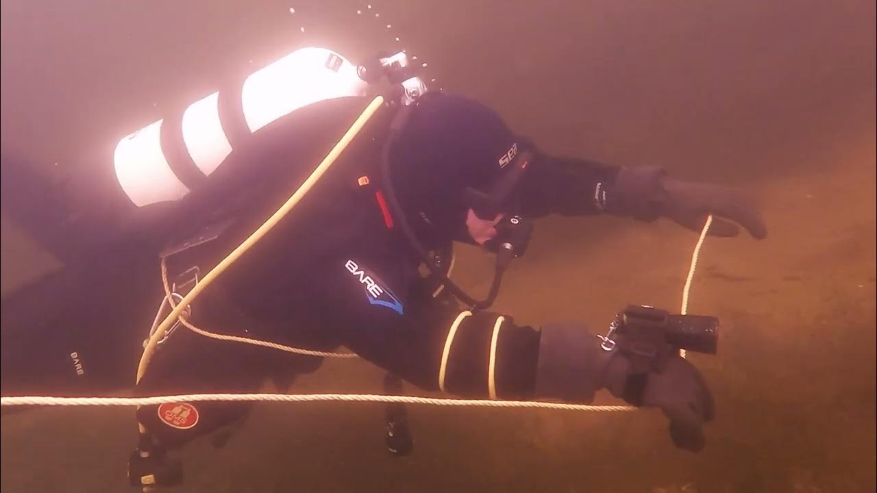 Ice diving in Latvia, Sloka quarry. Testing dive system tech fin. YouTube