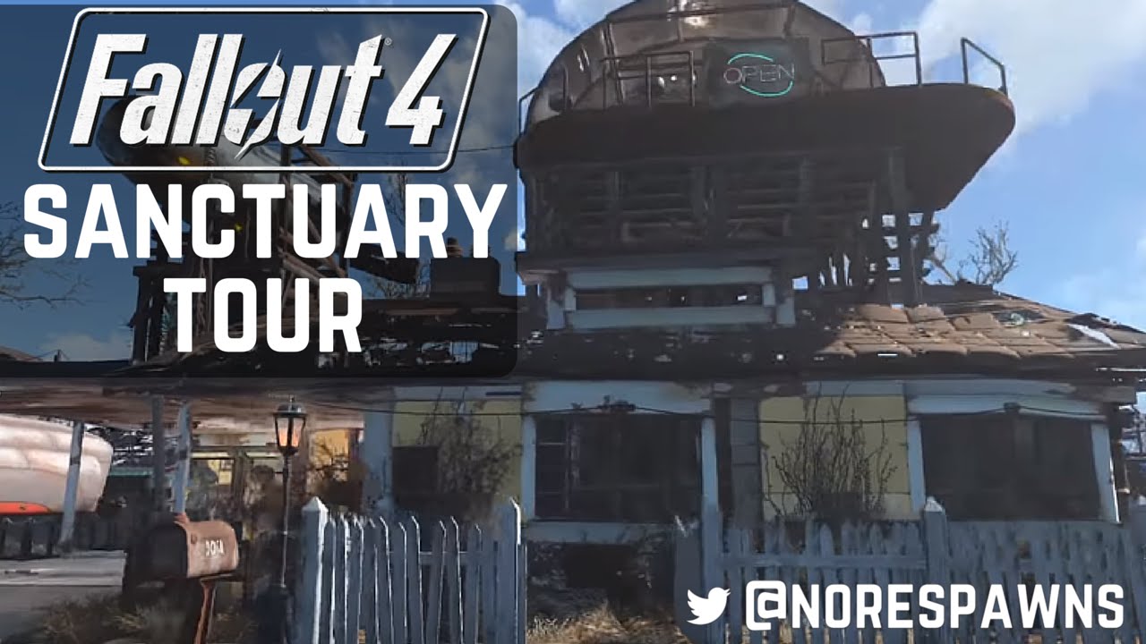 Fallout 4 Detailed Sanctuary Tour (with commentary) YouTube