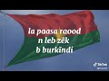 Hymne National En Moore Burkina Faso 