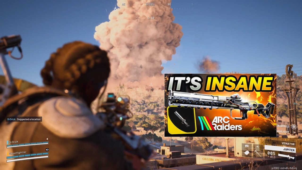 *Exotic* Jupiter Laser Rifle Gameplay In 4k On Arc Raiders!? Insane Damage To Arc & Raiders!? 🔥🤯