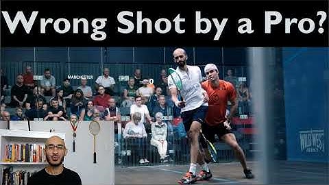 PSA Squash: Wrong Shot By A PRO?!