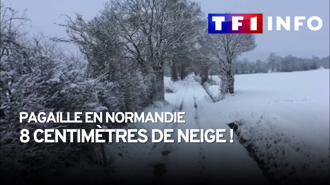 8 centimètres de neige sont tombées en Normandie, des paysages féeriques !