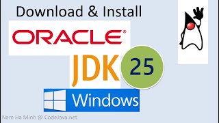 Download and install Oracle JDK 25 on Windows