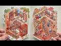 【ASMR for study and sleep】DIY Kitty's Tailor &amp; Juice Shop ✂️🍹 | Cute Sticker Scenes | No Talking