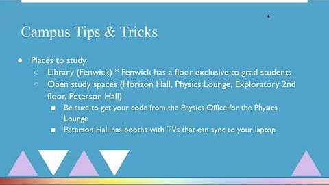 GMU Physics and Astronomy Professional Development Lunch - Intro to Spectrum, Campus Tips & Tricks