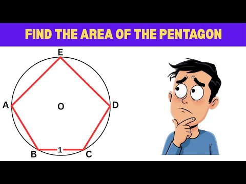 Find the Area of a Pentagon in a Circle | Geometry Problem