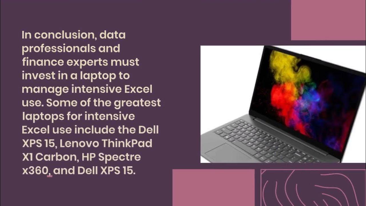 Which Laptop is Best for Heavy Excel Use? YouTube