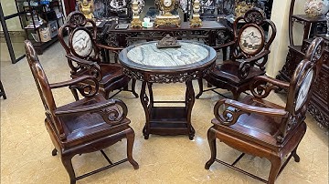 Bộ ghế guột nho gỗ trắc ta cũ đẹp nhất Việt Nam