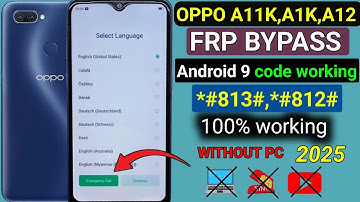 OPPO A11K FRP BYPASS WITHOUT PC | OPPO CPH2083 FRP BYPASS CODE || OPPO ANDROID 9 FRP BYPASS