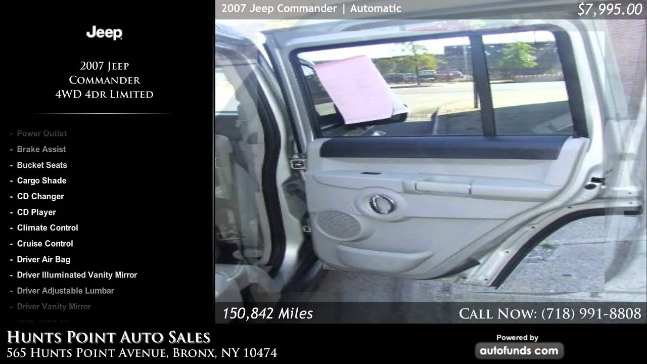 Used 2007 Jeep Commander Hunts Point Auto Sales, Bronx, NY YouTube