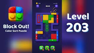 Block Out Level 203 Walkthrough 🧩 | All Levels Solution | Mini Boss screenshot 4
