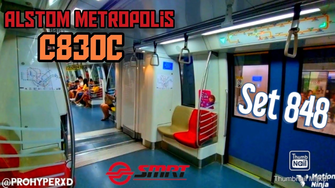 [SMRT] Alstom Metropolis C830C 848 CC4 Promenade CC2 Bras Basah