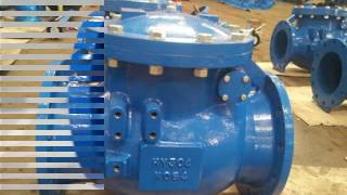Rubber seated flange swing check valve