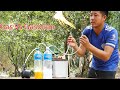 Free electricity | I turn PVC pipe into a water pump at home free no need electricity power short