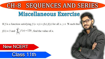 Class 11 || Miscellaneous Question 1 Sequence and Series Chapter 8 || Math NEW NCERT RAJEEV SIR