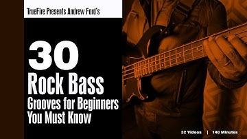 30 Rock Bass Grooves for Beginners - Intro - Andrew Ford