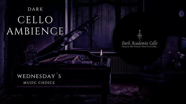 Dark Academia Cello and Piano Magical Ambience Music with Relaxing Rain