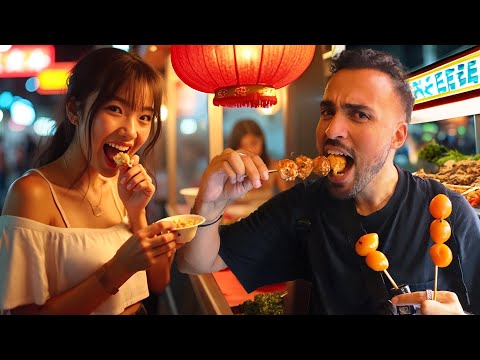 أكل الشارع الحلال ونظرة ع الحياة الليلة الحرام في هونج كونج ولكن هل تختلف عن الصين