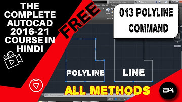 Polyline Command | Autocad Commands in Hindi | 013