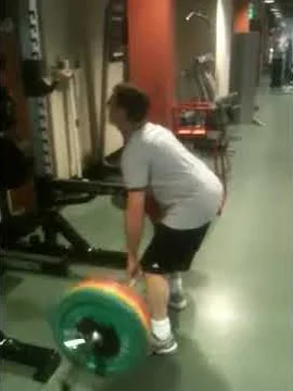 Bob Buslett Dead-lifting 200 pounds!!