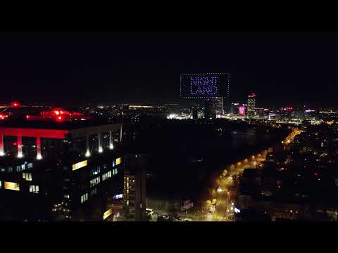 Samsung Night Land - Drone show