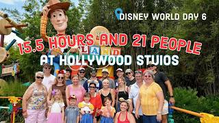 21 PEOPLE and 15.5 HOURS at Hollywood Studios: Disney World Day 6