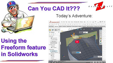 Creating freeform surfaces with the Solidworks Freeform feature